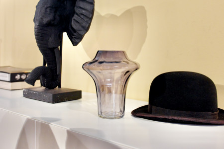 Vase Pascalo medium in Grau