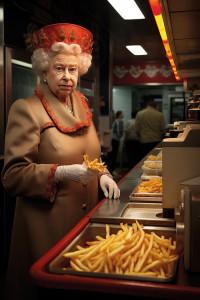Wandbild Fast Food Queen