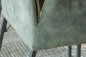 Preview: Armlehnstuhl Nicola im Samtbezug mit hoher Lehne, schwarze Beine