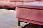 Preview: Ecksofa Mex in rosa Samtbezug