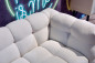 Preview: Sofa Mano in weißem Stoffbezug