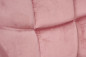 Preview: Drehstuhl Burst in rosa Samtbezug