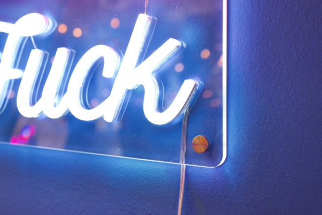 LED-Wandleuchte Stay & Fuck