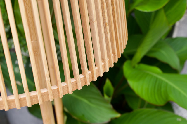 Solar-Gartenleuchte Kyoto aus Bambus
