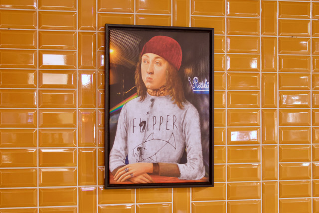 Kunstdruck Flipper auf Leinwand mit schwarzem Holzrahmen. Erhältlich im Möbelhaus Die Wäscherei - Das Möbelhaus in Hamburg.