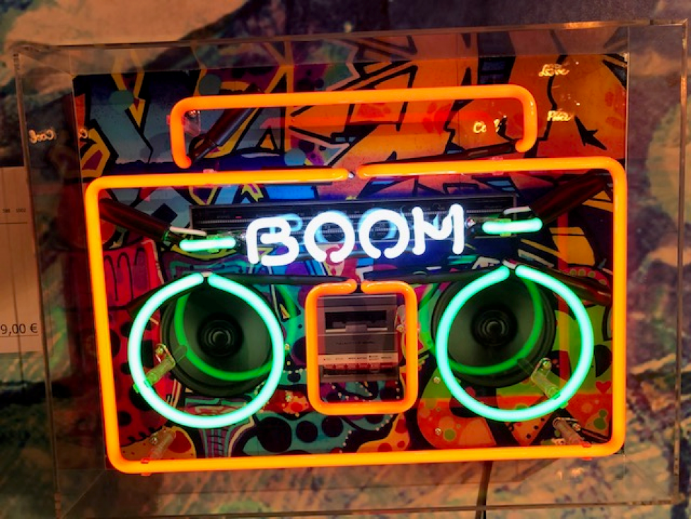 Neon-Tischleuchte Boom