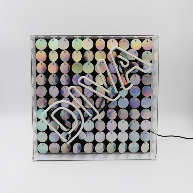 Neon-Tischleuchte Diva