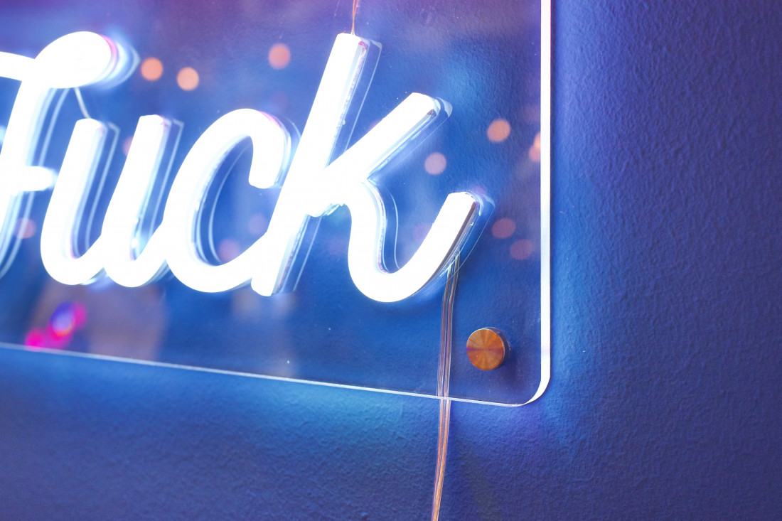 LED-Wandleuchte Stay & Fuck