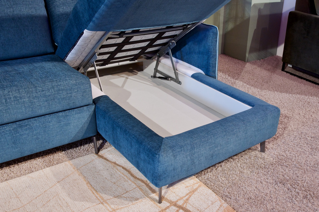 Schlafsofa Allegra mit Bettkasten & Matratze