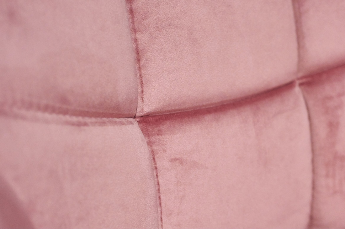 Drehstuhl Burst in rosa Samtbezug