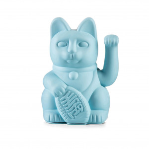 Winkekatze Lucky Cat blau