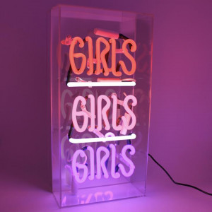 Neon-Tischleuchte Girls
