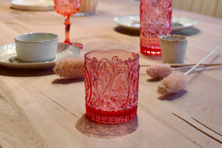 Acryl-Trinkglas rosa klein